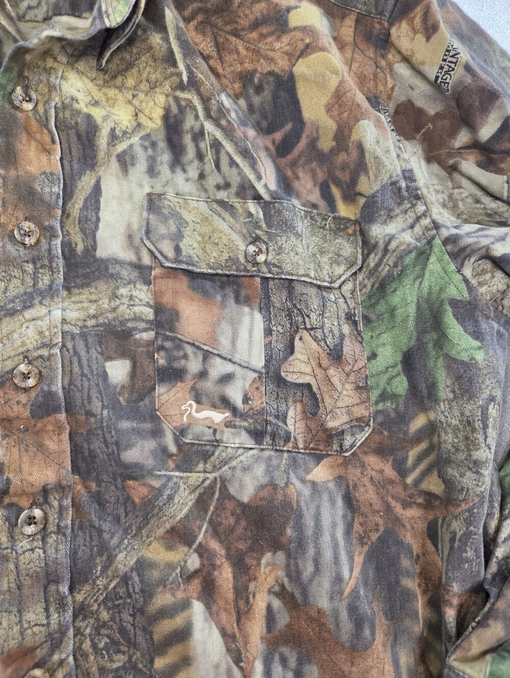 Duxbak Advantage Timber Camo Shirt Mens XL Hunting Long Sleeve Duck - Picture 2 of 6